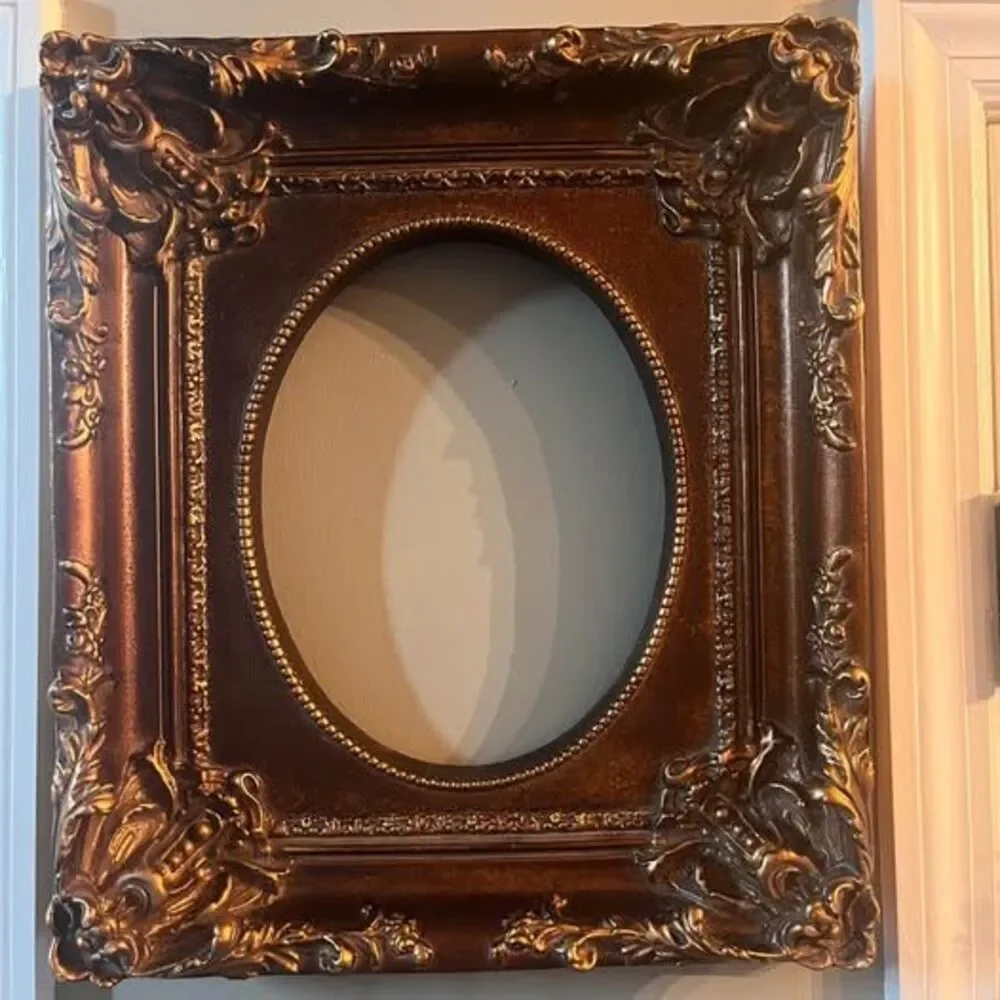 Rococo Style Vintage Ornate Bronze/Gold Picture Frame – 8x10 Inner Size